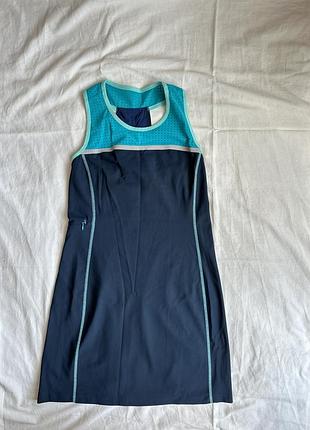 Спортивна сукня title nine «twisted sister» з бюстгальтером розмір s плаття для тенісу