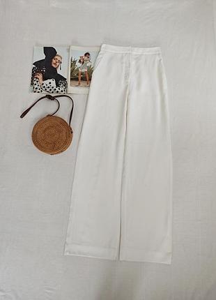 Широкі брюки льон