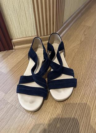 Босоножки шлепки varese dutti кожа р.37-38