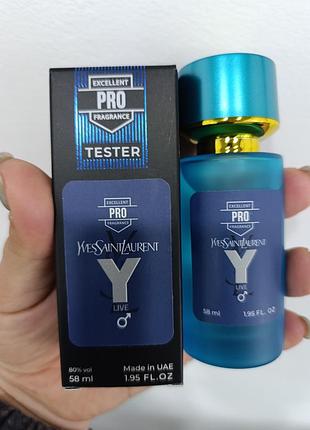 Yves saint laurent y live tester pro чоловічий 58 мл в стилі бренду