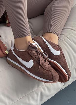 Жіночі кросівки nike cortez  brown
