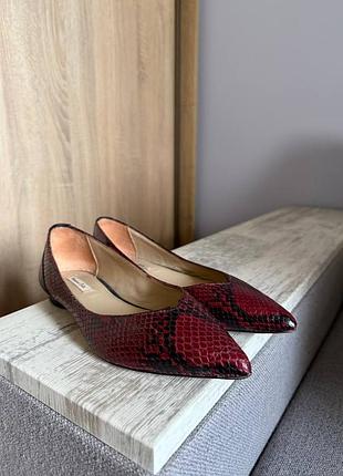 Балетки massimo dutti кожаные