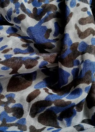 Великий шарф tcm tchibo  палантін парео широкий об'ємний довгий шарф принт леопард