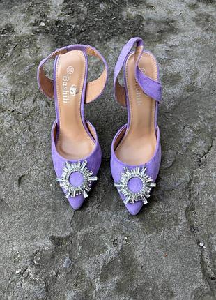 Босоножки туфли лодочки нарядные на шпильке