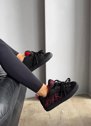 Кроссовки dc х slayer court graffik black red