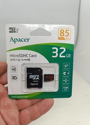Новая карта памяти для телефона с адаптером микро сд mikrocd apacer 32 gb гб карта памяти флешка