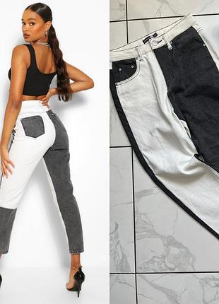 Джинси моми двокольорові