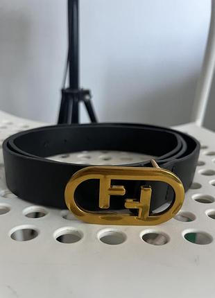 Fendi шкіряний пасок ремінь кожаный пояс