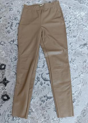 Шкіряні штани h&m