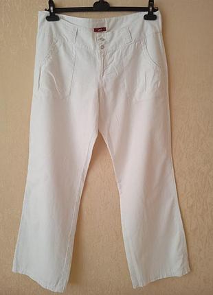 Легкие стильные лен / хлопковая брюки mexx