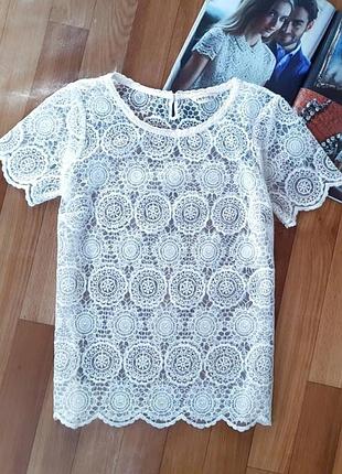 Святкова мереживна блузка,  футболка indigo collection