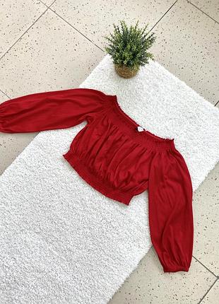 Топ червоний h&m l
