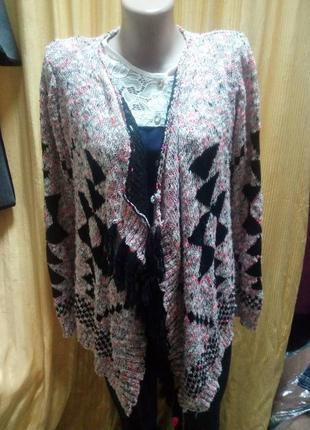 Жіночий в'язаний кардиган 42-50 рр