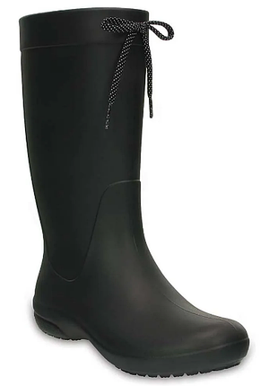 Crocs резиновые сапоги дождевики высокие freesail rain boot black