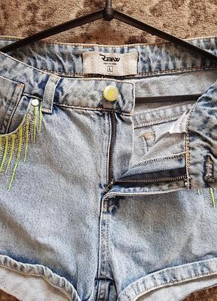 Джинсовые шорты raw (l) 5