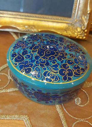 Винтажная шкатулка,  индия. салфетка в подарок!