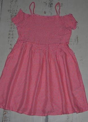 Трендовое вискозное платье m&amp;co на 6-7 лет