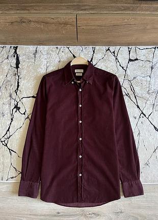 Massimo dutti рубашка мужская микро вельвет / размер s