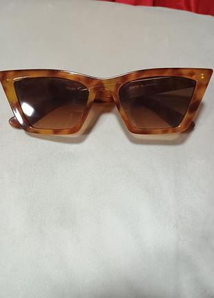 Очки солнцезащитные лисички,тигровые, модные