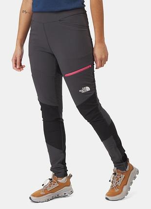 Жіночі штани для скелелазіння the north face felik alpine tight сіро/чорні