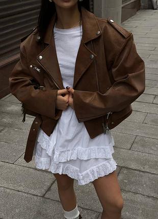 Подвійна спідниця з якісним мереживом «зара’