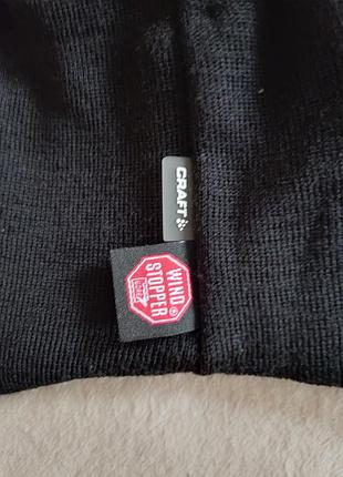 Craft windstopper шапка із суміші вовни з вітронепродувною мембраною5 фото
