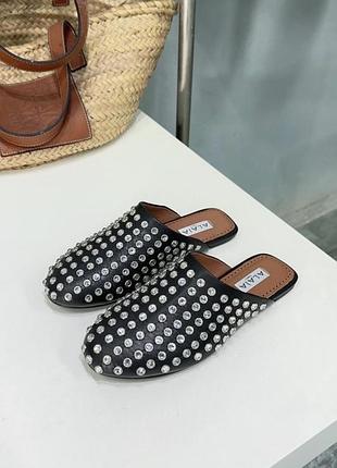 Жіночі мюлі, взуття в стилі відомого бренду. шкіра.