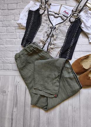 Штаны зауженные высокая посадка льон италия!!!