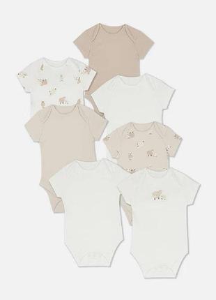 Боди с коротким рукавом primark 6-9мес, 9-12мес, 12-18мис.