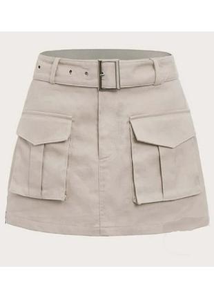 Стрейчевая юбка-шорты, шорты-юбка на s-м