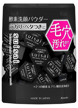 Kanebo suisai black wash powder ензимна пудра, 32 шт