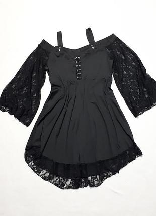Новое платье черная в готическом стиле
р 3xl  батал