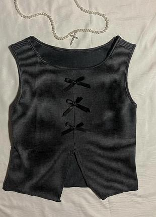 Майка із бантиком