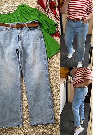 Стильні комфортні вкорочені джинси з високою посадкою,denim co,p.14-16