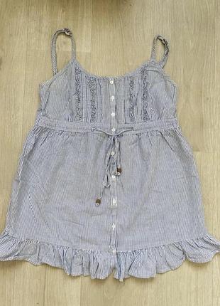 Майка голубая s