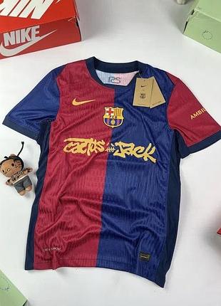 Чоловіча футболка barcelona x travis scott cactus jack ss25 home