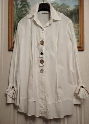Eliza cavaletti итальялия винтаж удлиненная блуза рубашка