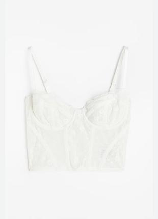 Топ бюстгальтер бюстье бра кружево сеточка