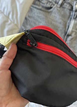 Сумка бананка на пояс puma чорна з лого