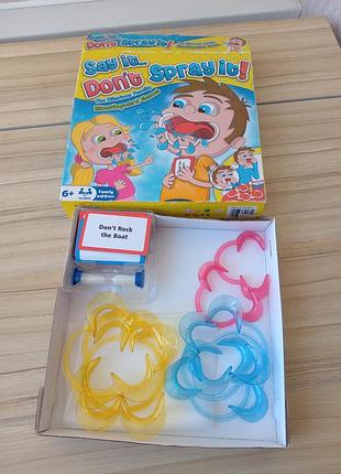 Веселая настольная игра don't spray it mouth guard toy от hti