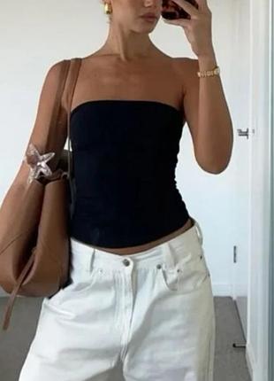 Новий топ труба jolinesse tube top корсет р. m-l з утяжкою живота еластичний