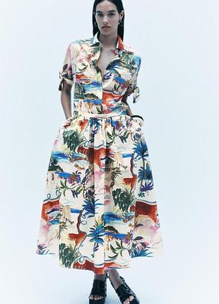 Костюм zara з принтом