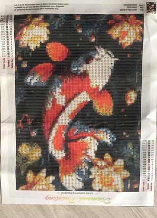 Алмазна мозаїка «карп» 30*40