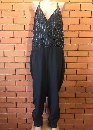 Брючный комбинезон, слип вышитый пайетками next 54 г.