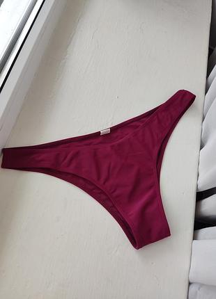 Трусики от купальника бордовые l, xl