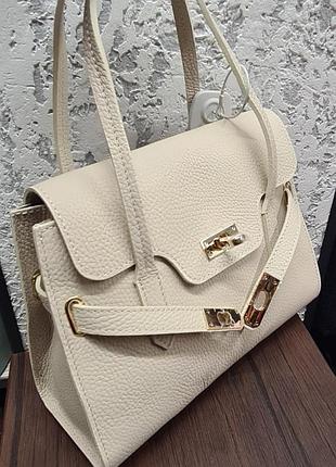 Кожаная женская сумка италия