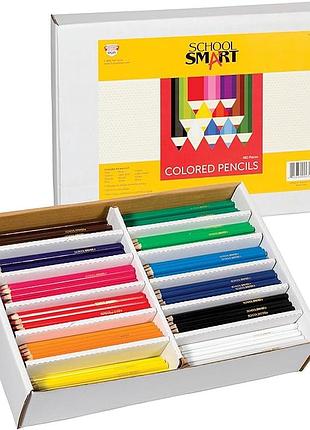 Набор цветных карандашей school smart для класса, разные цвета, 480 карандашей
