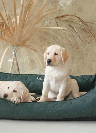 Лежак для собак sweet dreams deep forest вологостійкий l - 90х60х25см