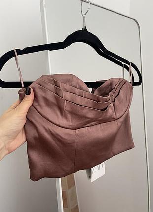 Новий корсет від zara шоколадного кольору