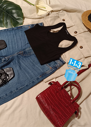 Чорний подвійний топ prettylittlething